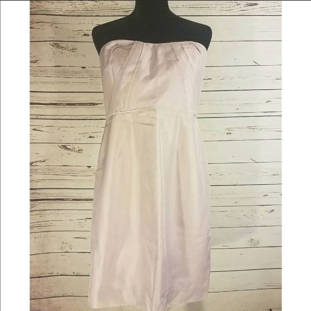 J Crew Bridesmaid dress. It is a lilac color!